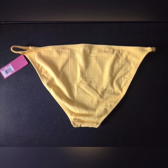 🆕 NWT Ninety Nine° Yellow Bikini Bottom - Picture 2 of 2
